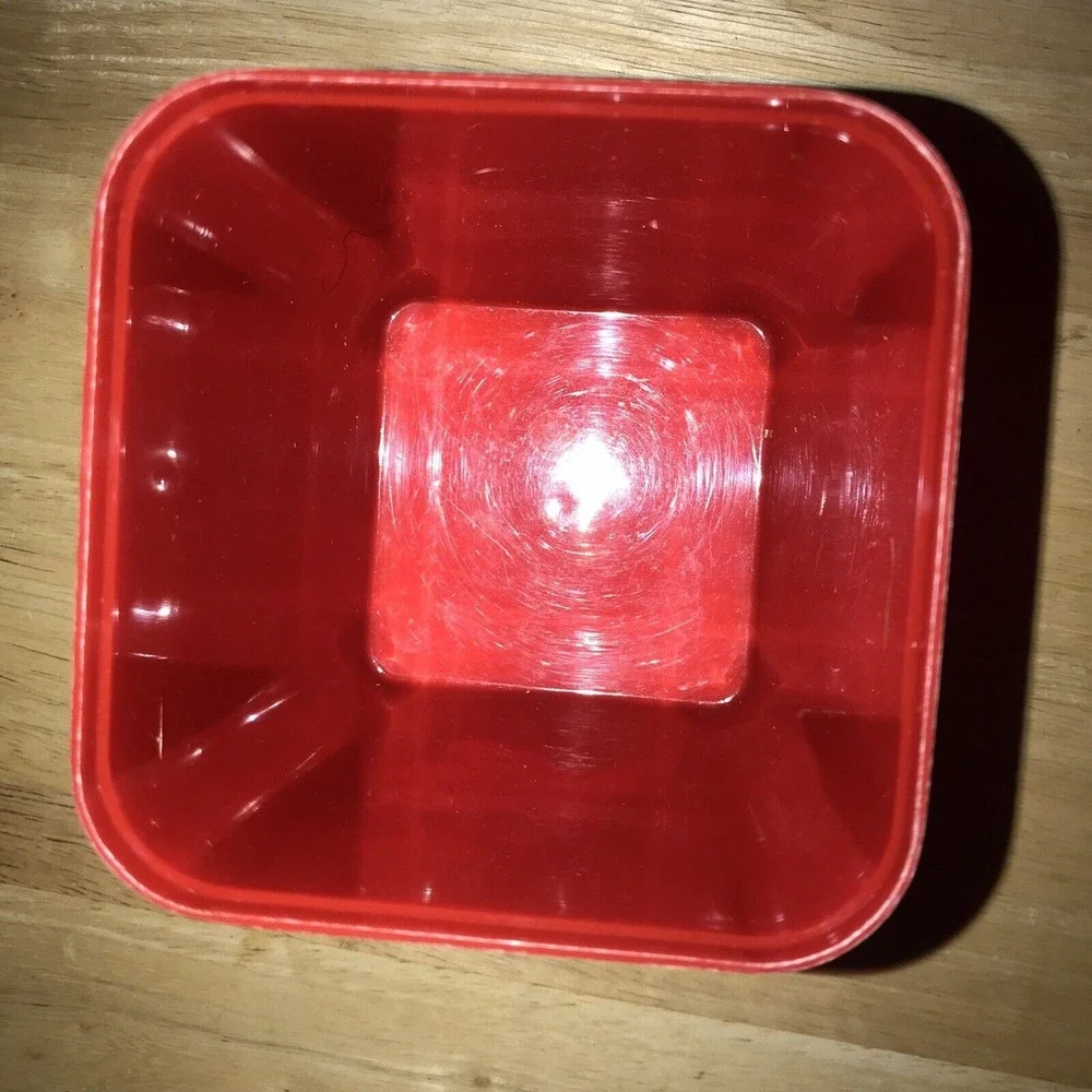 Burrite Replacement Canister Small Red Floral For Coffee or Tea Vintage‎